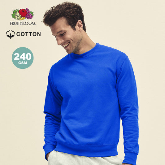 Sweat-shirt pour adultes 80% coton et 20% en polyester 240gr/m2 LIGHTWEIGHT SET-IN SWEAT