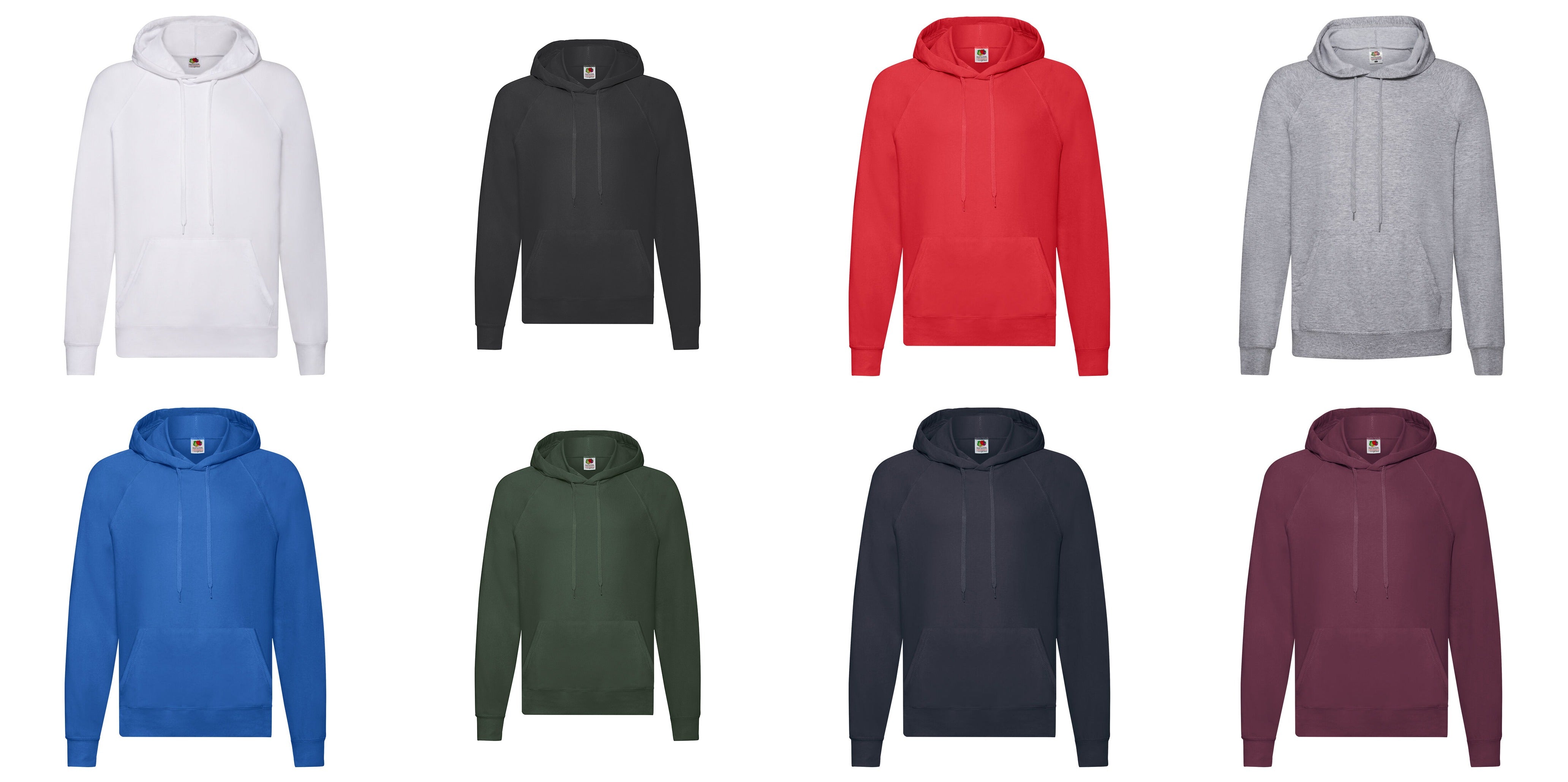 Sweatshirt pour adultes 80% coton et 20% polyester 240gr/m2 LIGHTWEIGHT HOODED SWEAT