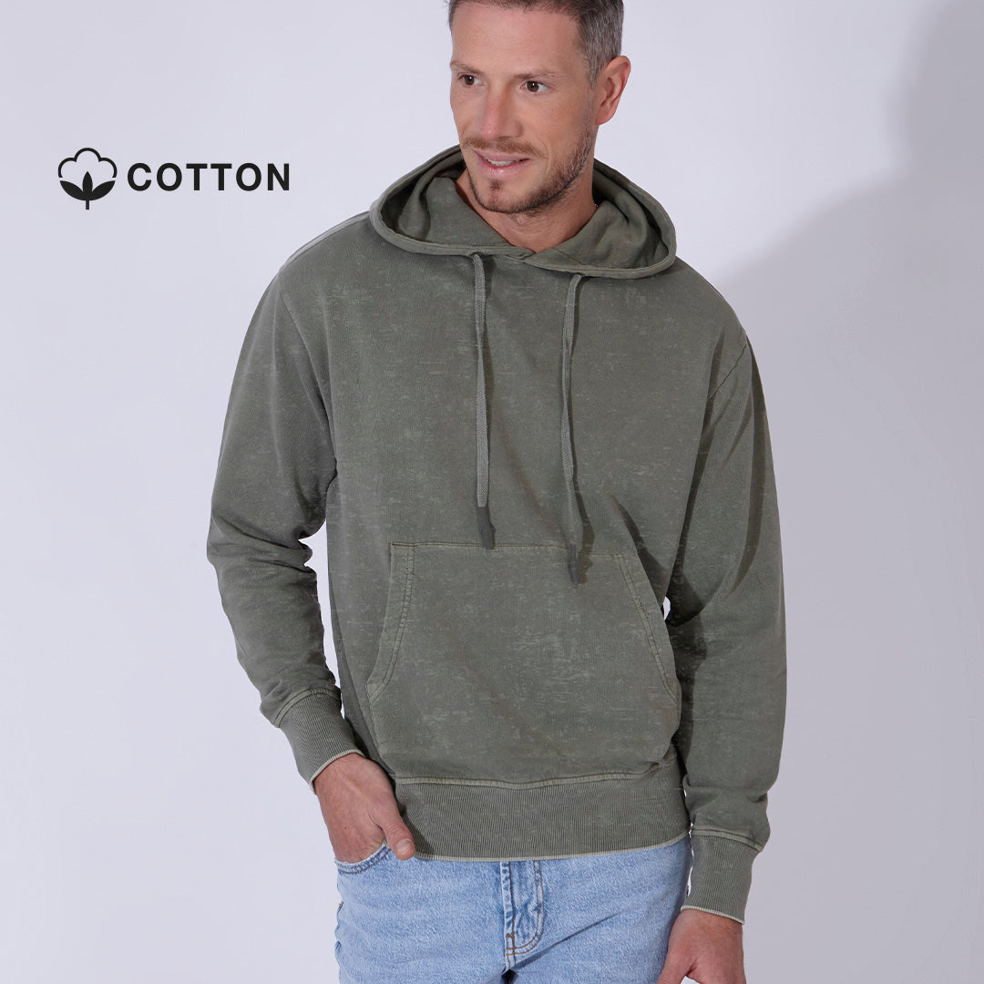 Sweatshirt unisexe avec capuche et tissu GREA