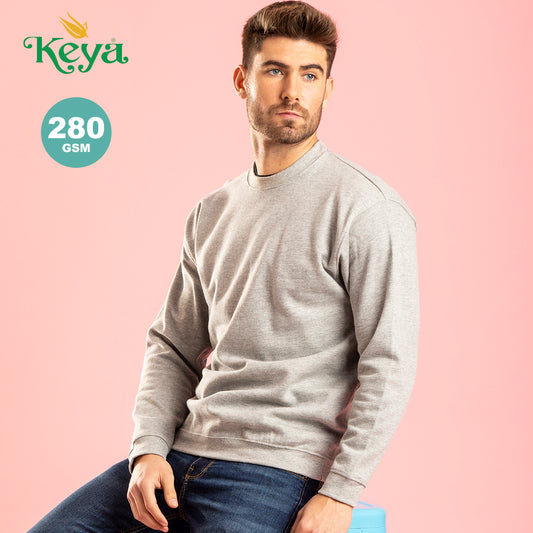 Sweatshirt adulte 50% coton et 50% polyester 280gr/m2 KEYA SWC280
