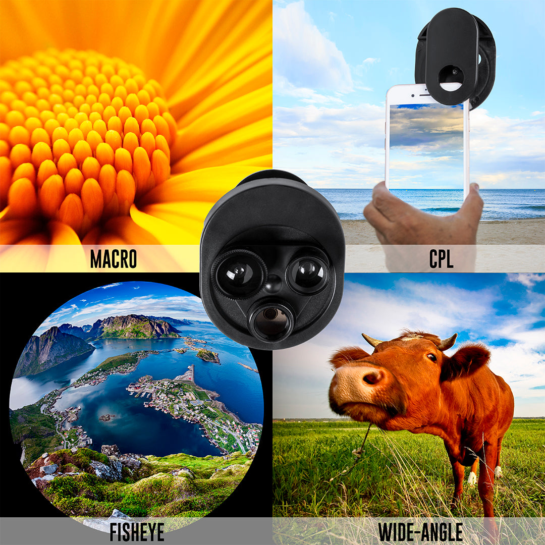 Système d'objectifs universels 4 en 1 pour smartphone BAGLY