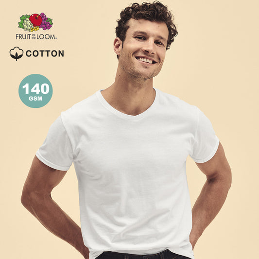 T-shirt 100 % coton peigné 140gr/m2 ICONIC V-NECK