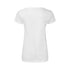 T-shirt blanc 100 % coton peigné filé en anneau 140gr/m2 ICONIC V-NECK