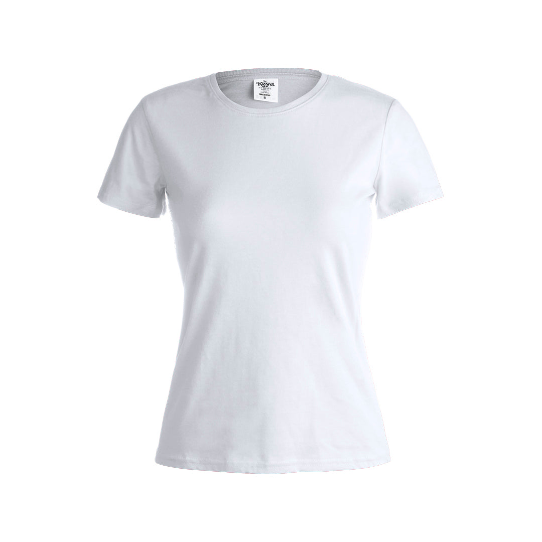 T-shirt blanc femme 100% coton KEYA WCS 150