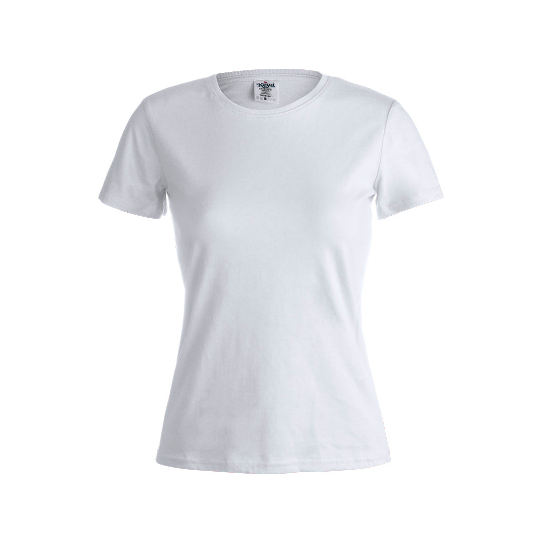 T-shirt blanc femme 100% coton KEYA WCS180