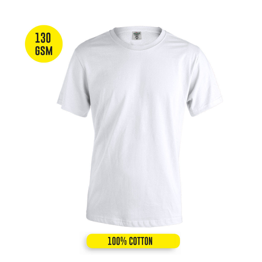 T-shirt blanc pour adultes 100% coton KEYA MC130