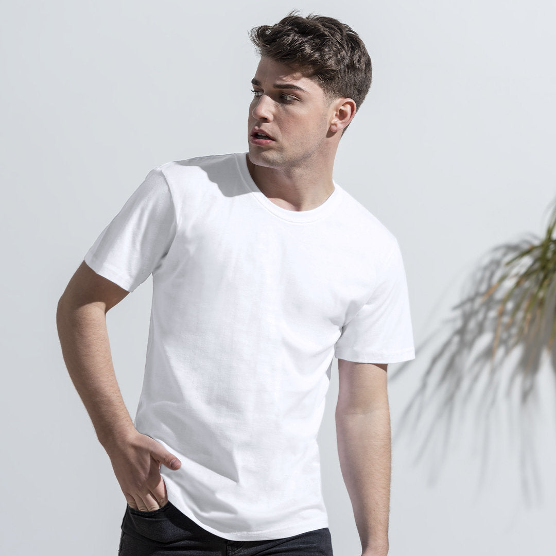 T-shirt blanc pour adultes KEYA MC180