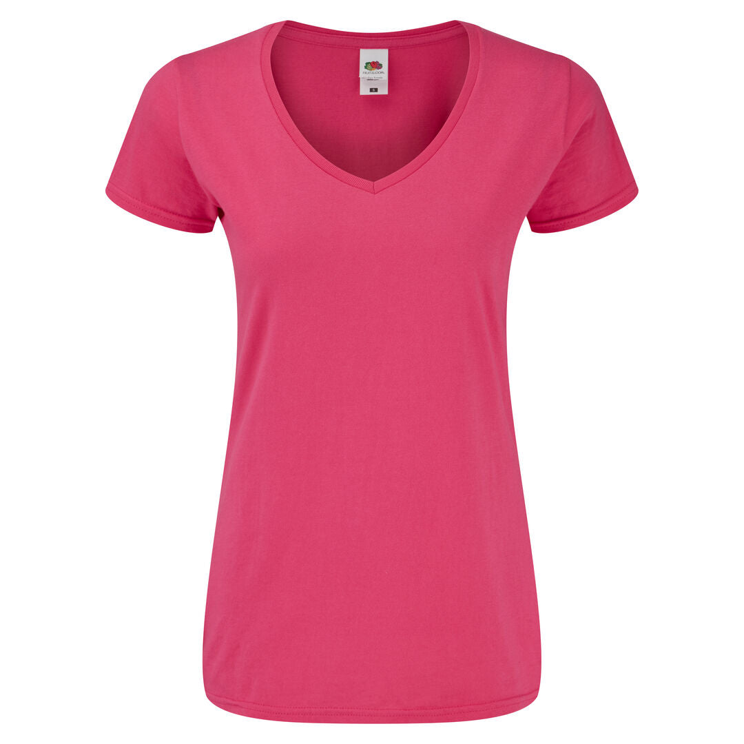 T-shirt femme 100 % coton peigné ring spun de 150gr/m2 filé en anneau ICONIC V-NECK