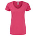 T-shirt femme 100 % coton peigné ring spun de 150gr/m2 filé en anneau ICONIC V-NECK