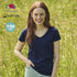 T-shirt femme 100 % coton peigné ring spun de 150gr/m2 filé en anneau ICONIC V-NECK