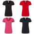 T-shirt femme 100 % coton peigné ring spun de 150gr/m2 filé en anneau ICONIC V-NECK
