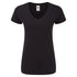 T-shirt femme 100 % coton peigné ring spun de 150gr/m2 filé en anneau ICONIC V-NECK