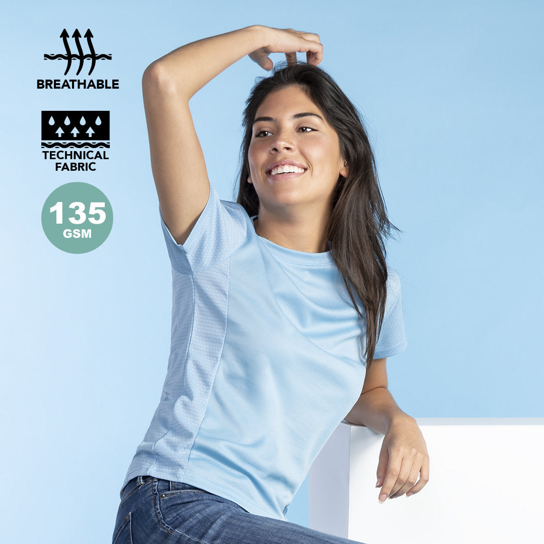 T-shirt femme 100% polyester respirant 135gr/m2 TECNIC ROX