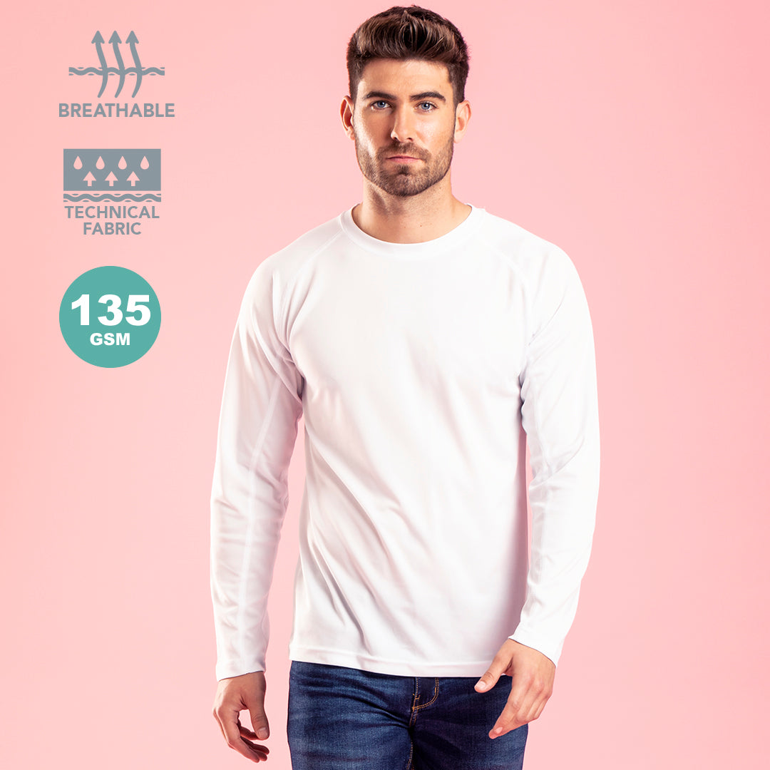 T-shirt pour adultes 100% polyester 135gr/m2 respirant TECNIC MAIK