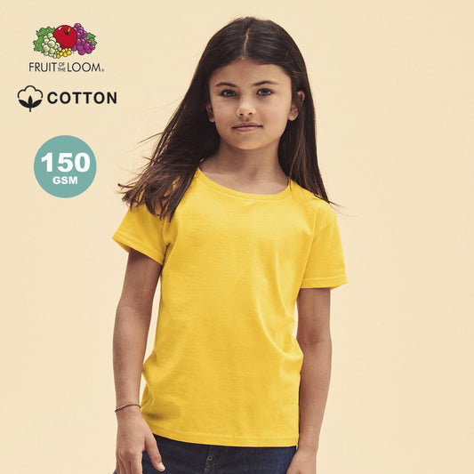 T-shirt pour filles 100% coton peigne ICONIC