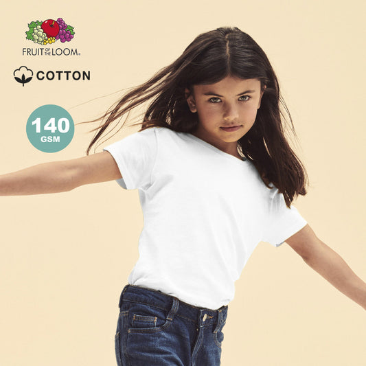 T-shirt pour filles 100% coton peigné 140 g/ m2 ICONIC