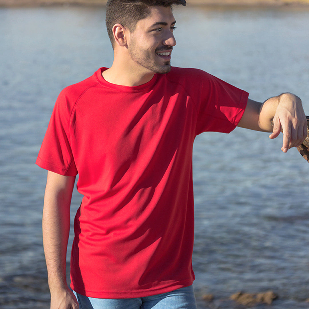 T-shirt technique pour adulte 100% en polyester respirant de 135gr/m2 TECNIC PLUS