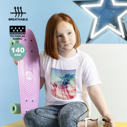 T-shirt technique pour enfant 100% polyester respirant 140gr/m2 KRUSLY