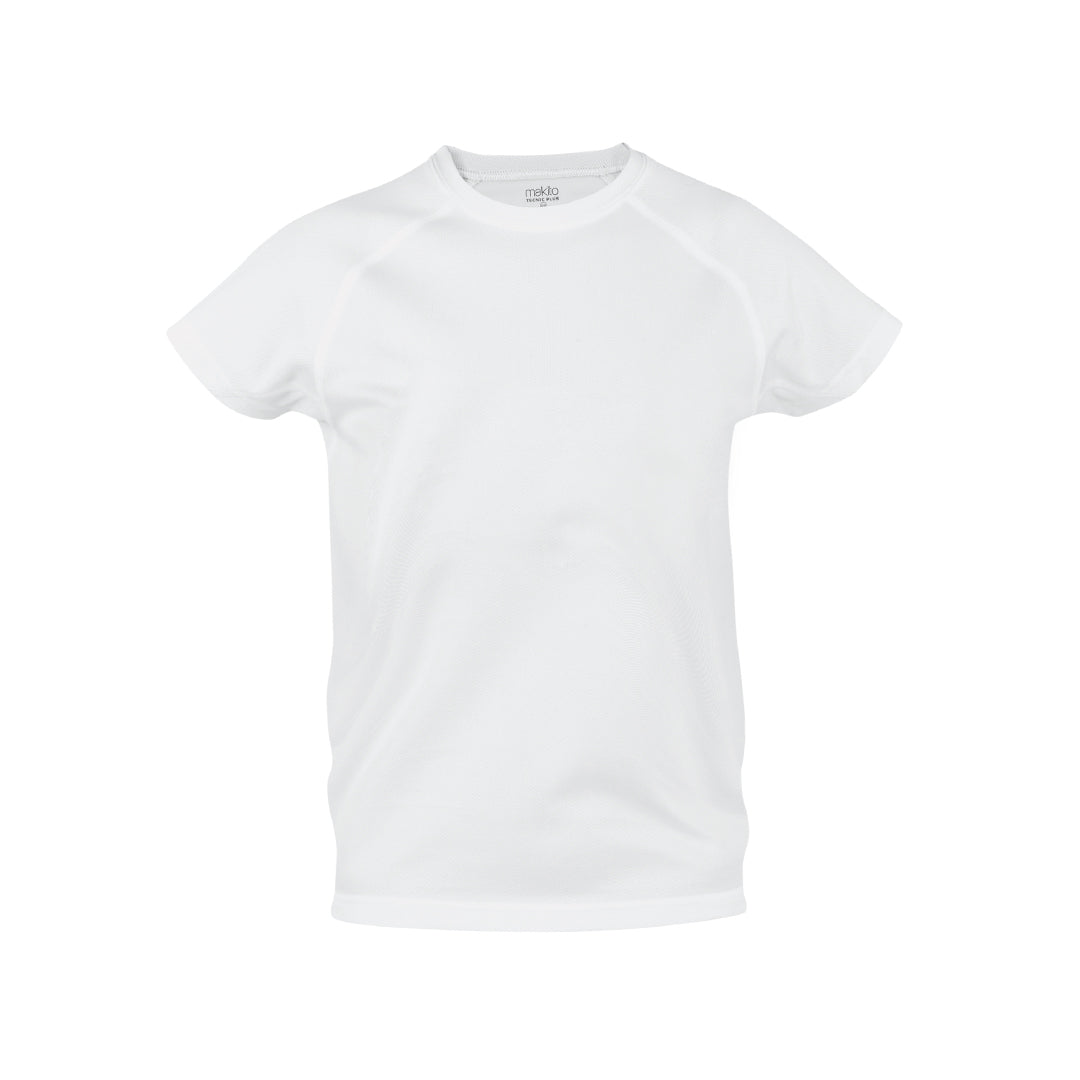 T-shirt technique pour enfant 100% polyester respirant de 135gr/m2 TECNIC PLUS