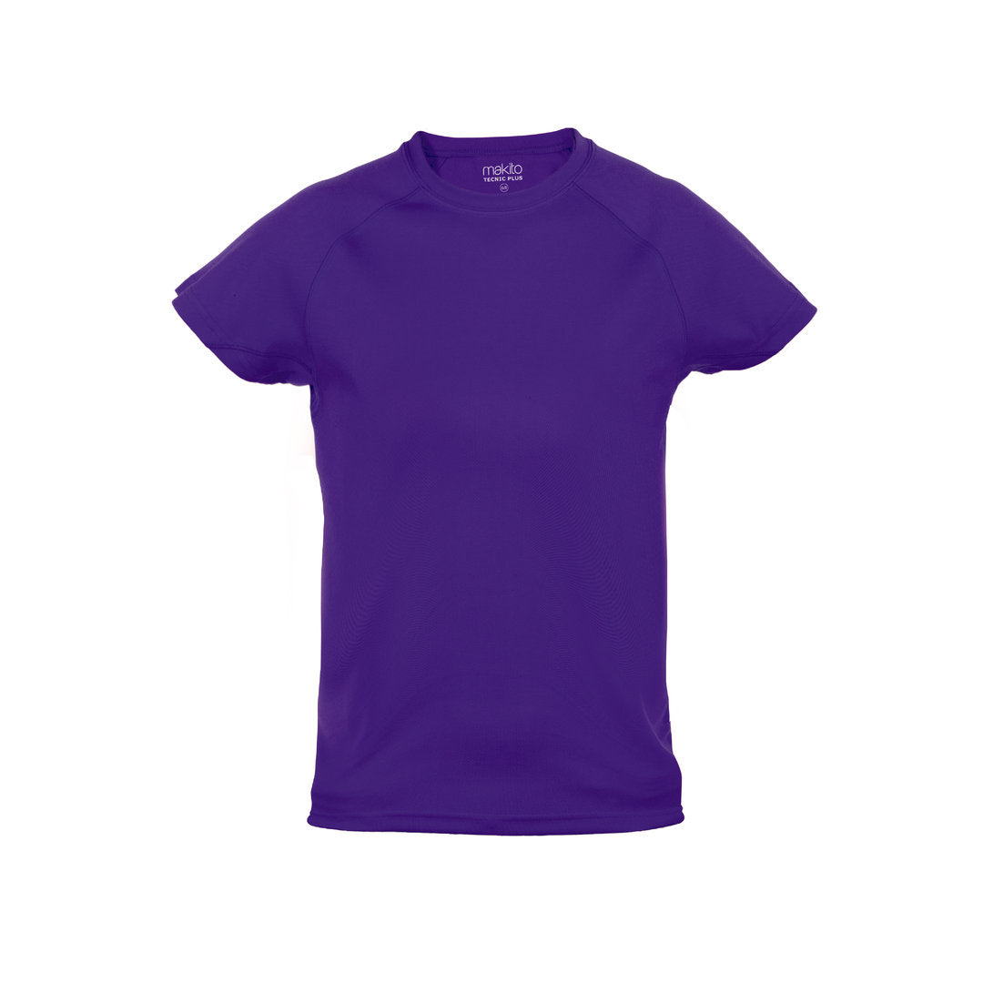 T-shirt technique pour enfant 100% polyester respirant de 135gr/m2 TECNIC PLUS