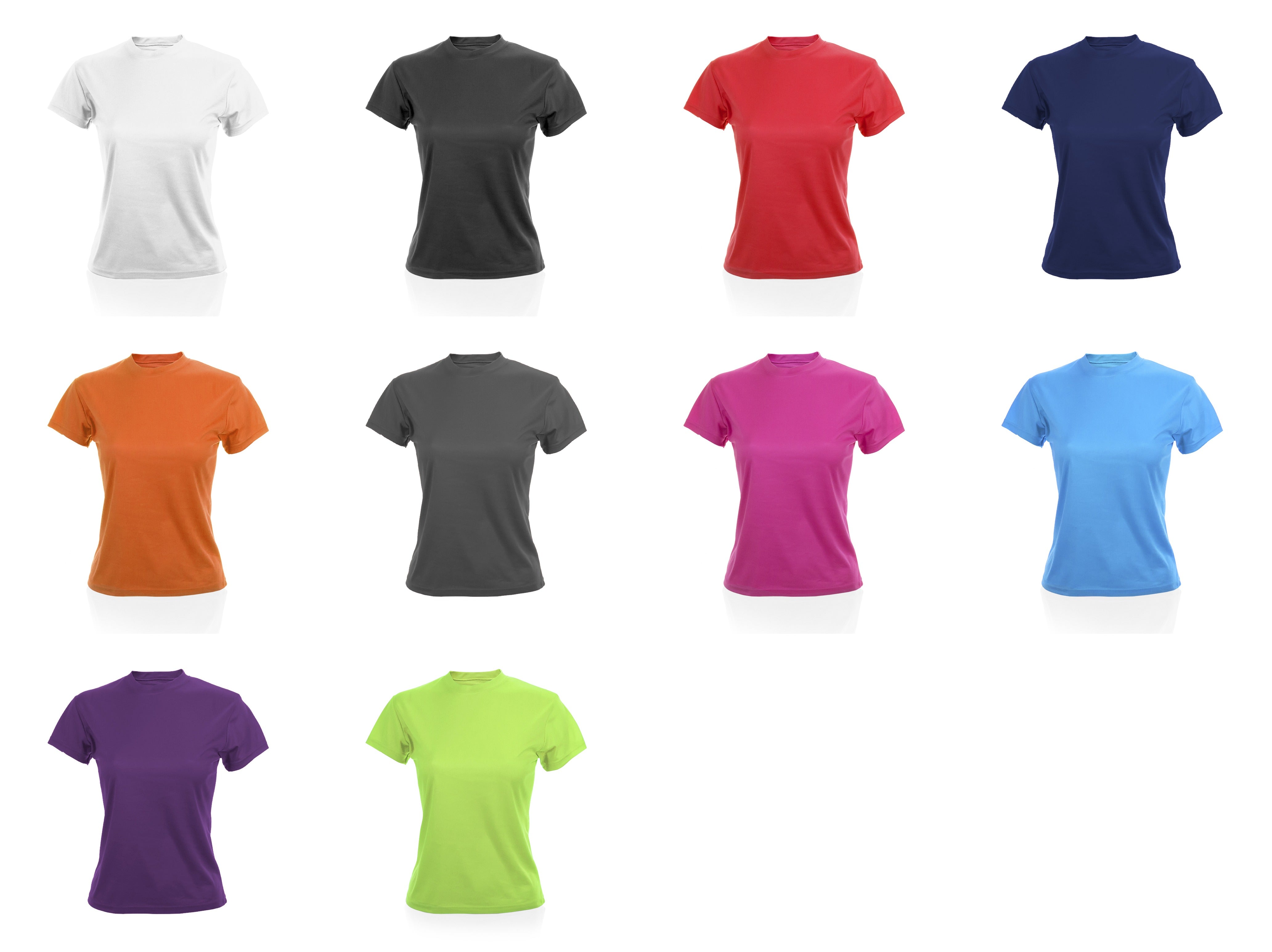 T-shirt technique pour femme 100% polyester respirant de 135gr/m2 TECNIC PLUS
