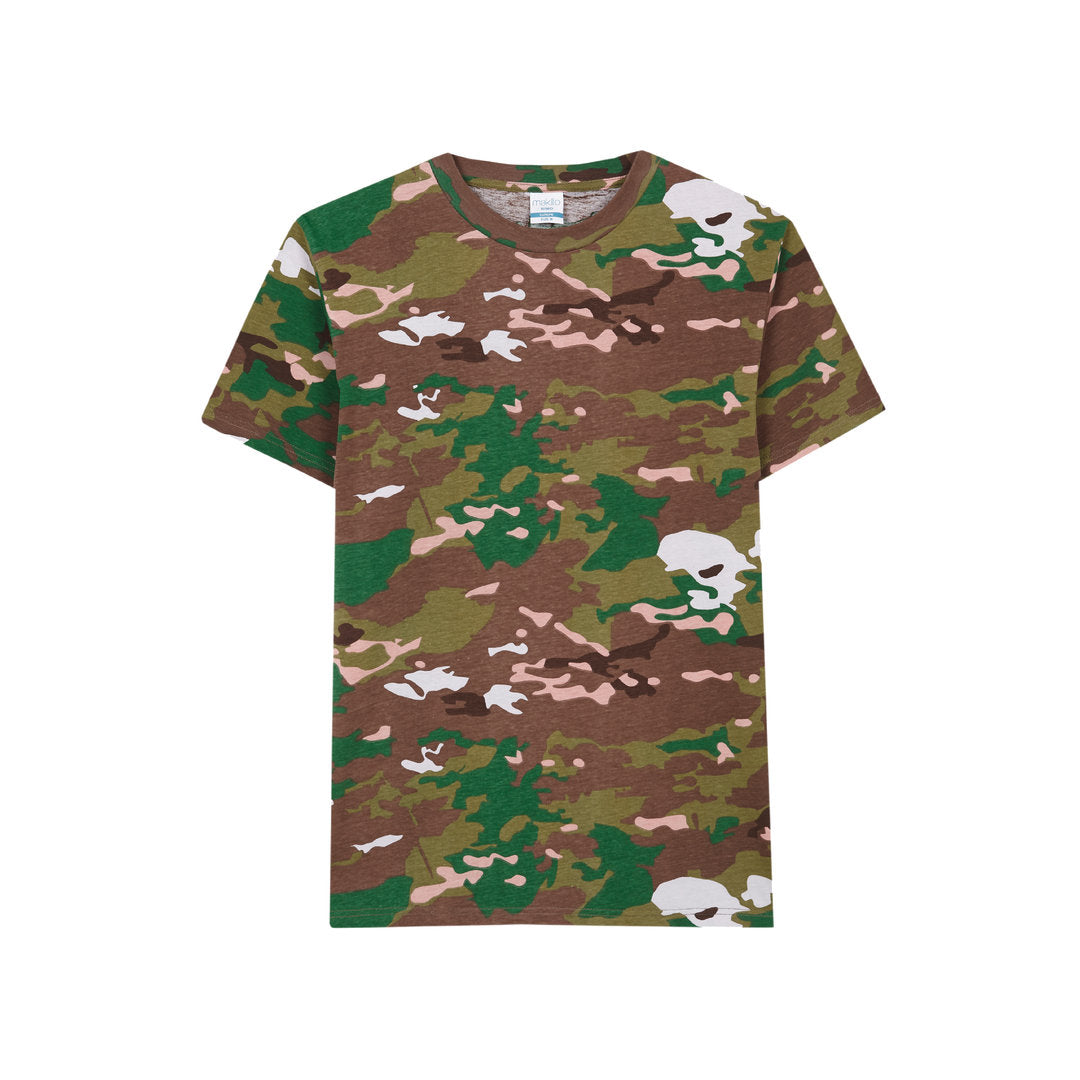 T-shirt unisexe imprimé camouflage en 100% coton SUNT