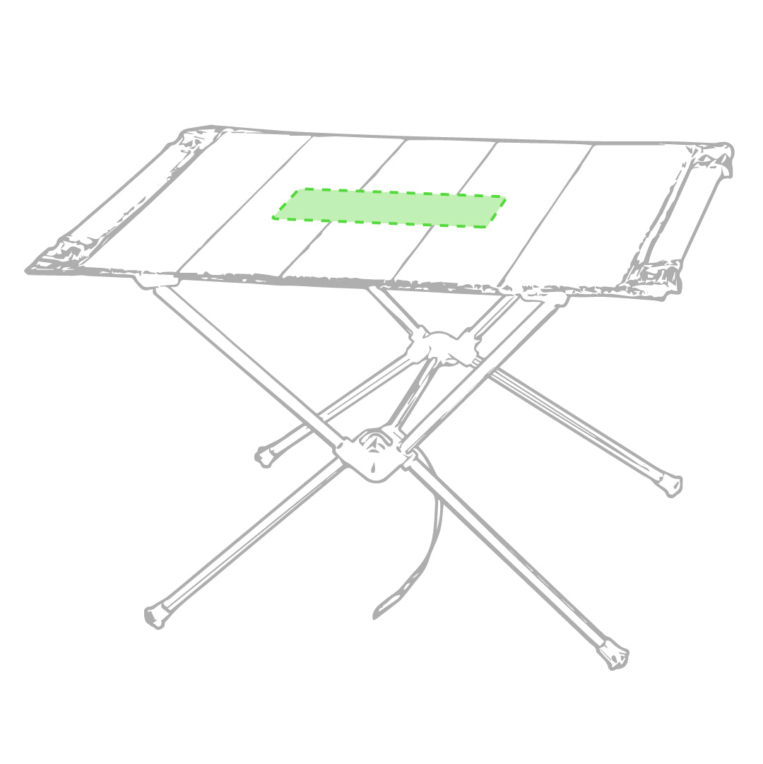 Table pliante en polyester et métal RUNIX