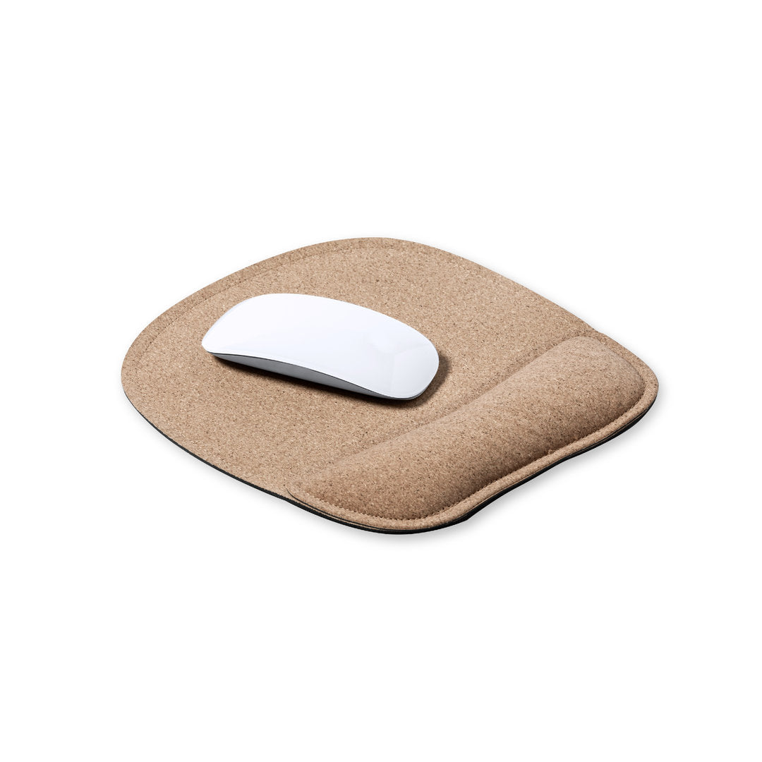 Tapis de souris antidérapant, avec repose mains rembourrée en liège et silicone KAISHEN personnaliser logo entreprise