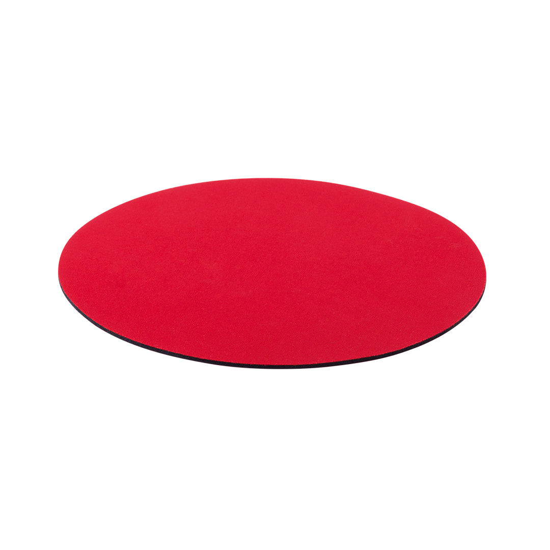 Tapis de souris en polyester et silicone antidérapant ROLAND rouge