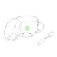 Tasse capacité de 420ml couverture en bambou YIRAX