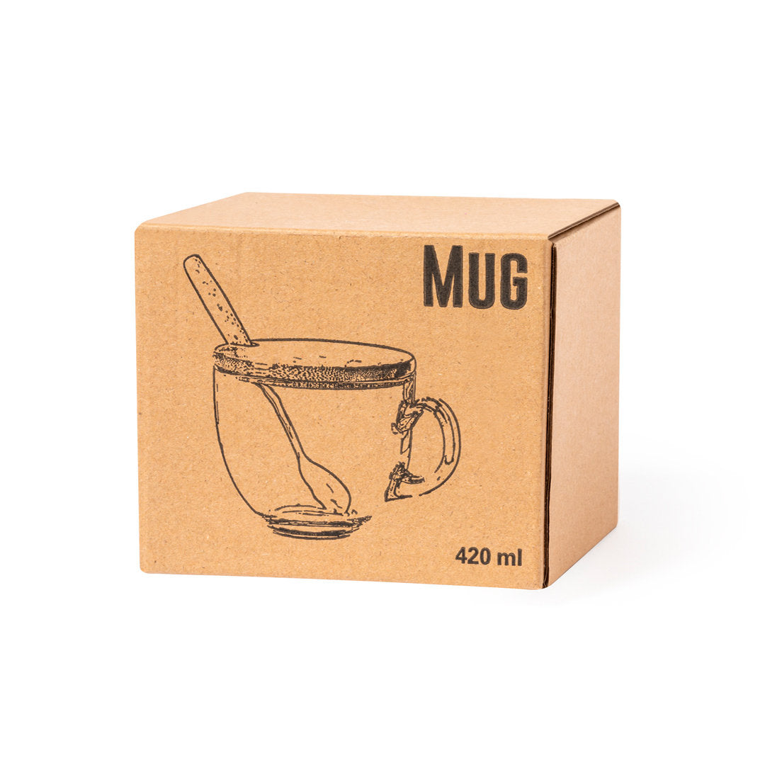 Tasse capacité de 420ml couverture en bambou YIRAX étui carton