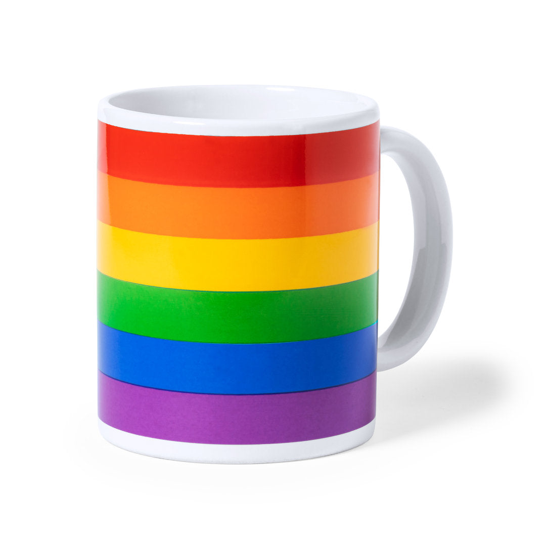 Tasse en céramique de 370 ml, fièrement multicolore, idéale pour afficher votre style