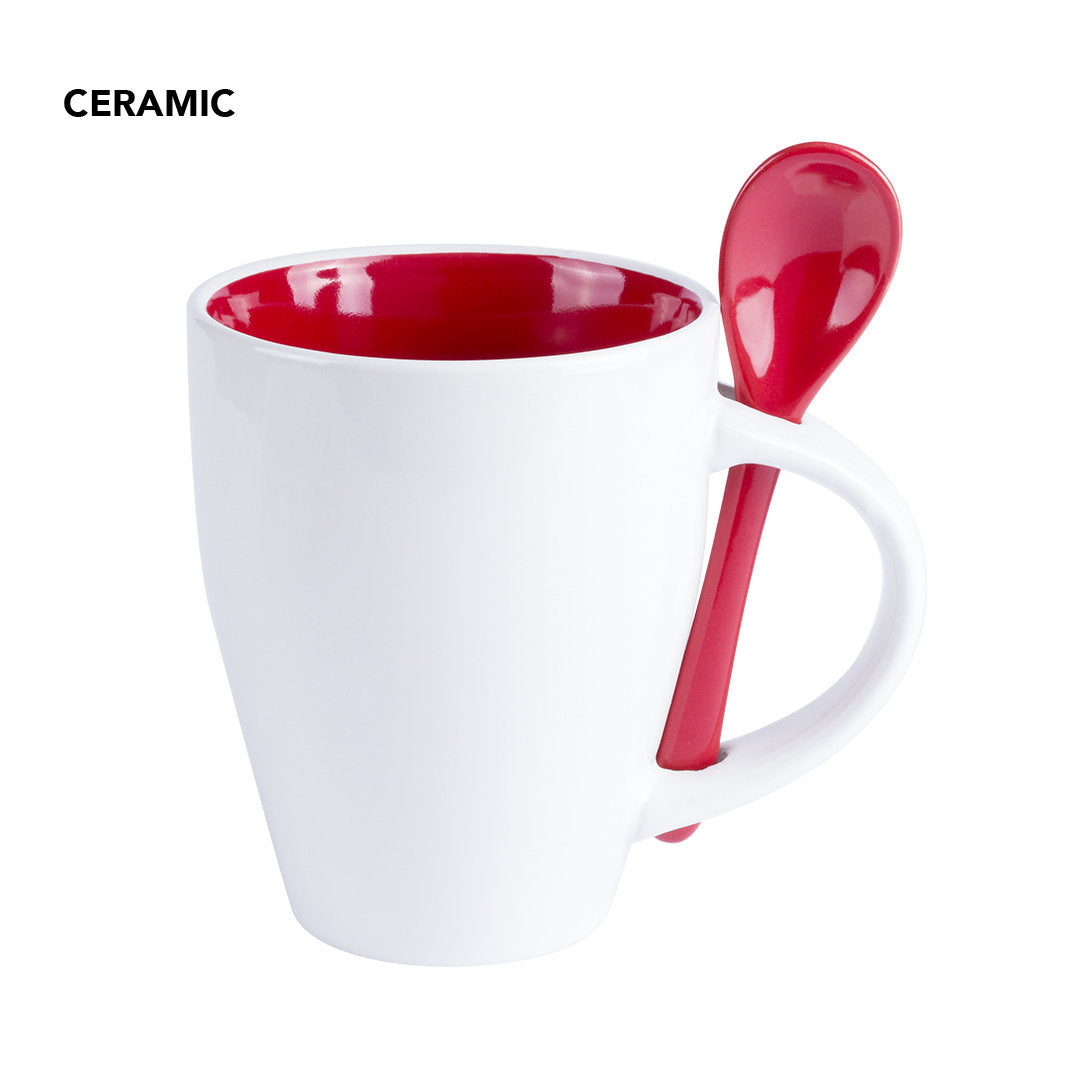 Tasse en céramique de 350 ml COTES avec marquage logo