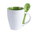 Tasse en céramique de 350 ml COTES verte et blanche