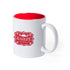 Tasse en céramique de 350 ml KULMER blanche et rouge