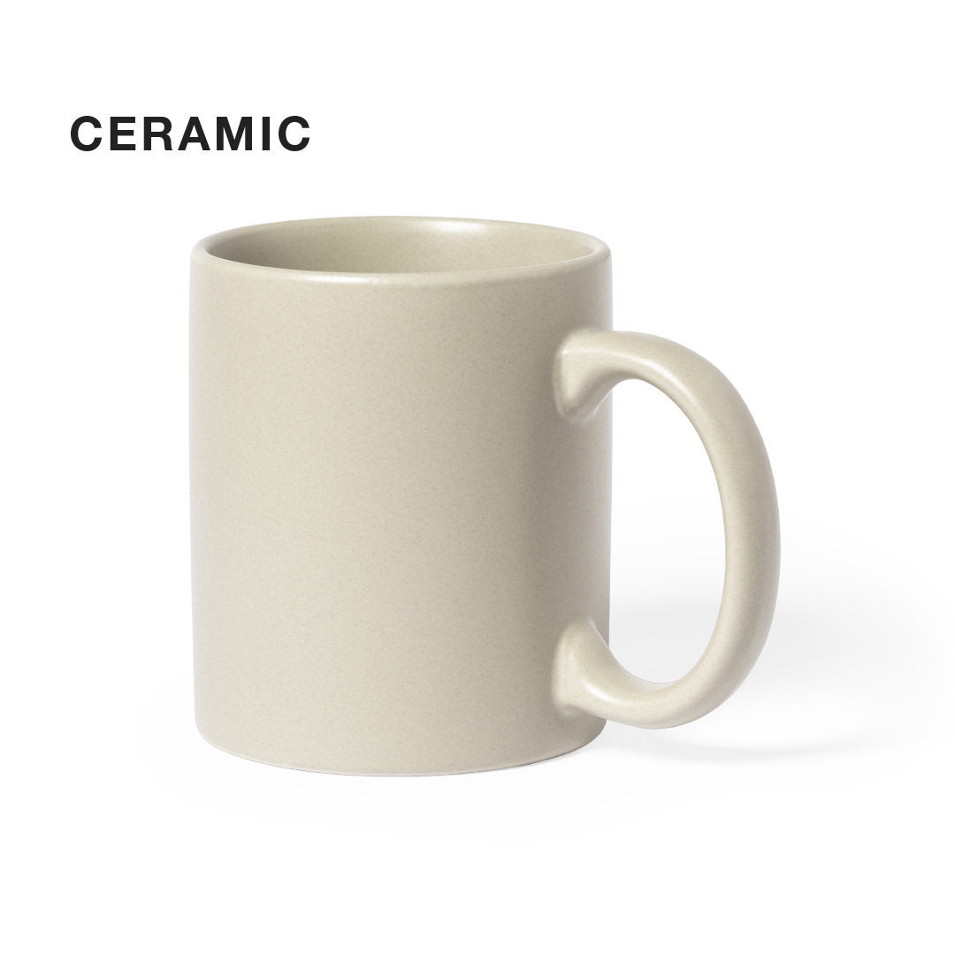 Tasse en céramique de 370 ml MALIK avec marquage logo