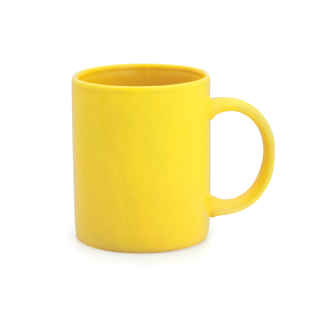 Tasse en céramique de 370ml en céramique ZIFOR jaune