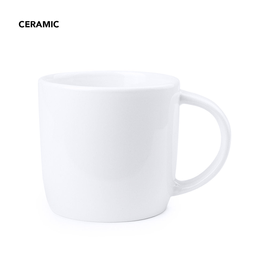 Tasse en céramique de 380 ml TARBOX avec marquage logo