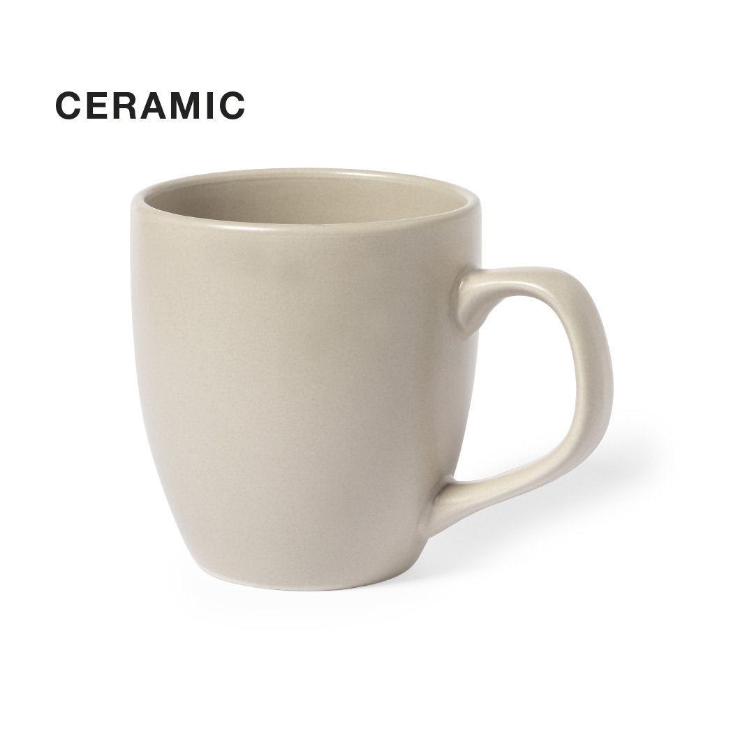 Tasse en céramique de 470 ml LESLIE avec marquage logo