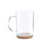 Tasse en verre borosilicate et liège de 450 ml HINDRAS