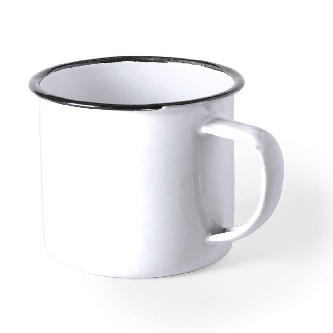 Tasse métallique en métal de 380 ml WILEM blanc