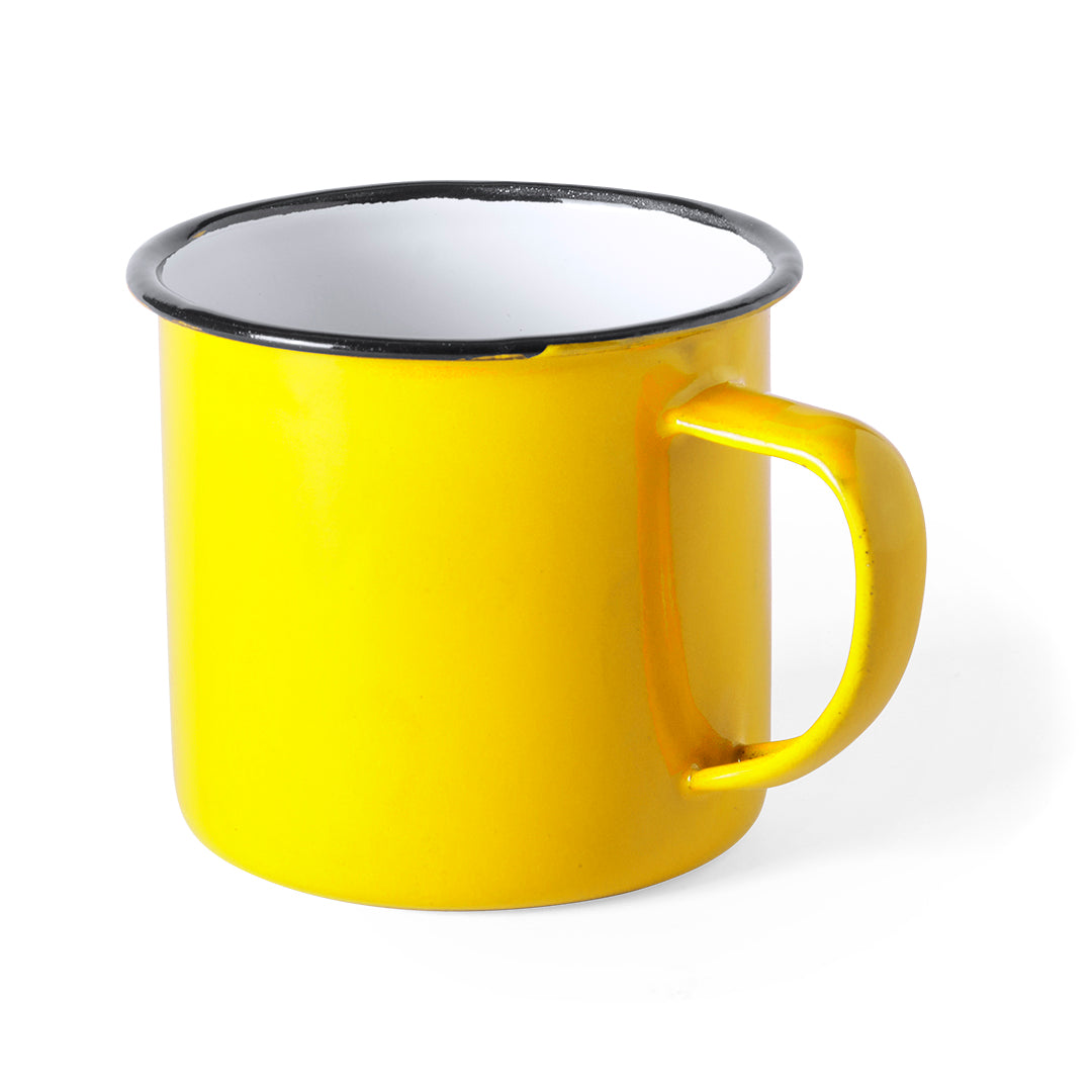 Tasse métallique en métal de 380 ml WILEM jaune