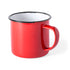 Tasse métallique en métal de 380 ml WILEM rouge