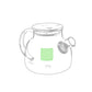 Théières verre borosilicate, acier inoxydable, bambou TALIA
