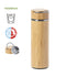 Thermos de 400 ml en bambou et double paroi avec infuseur inclus BRIDGET avec marquage logo