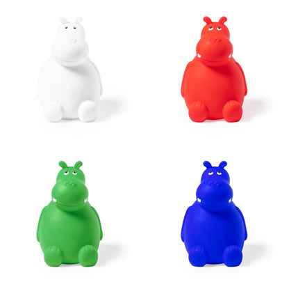 Tirelire d'hippopotame en PVC disponible dans diverses couleurs