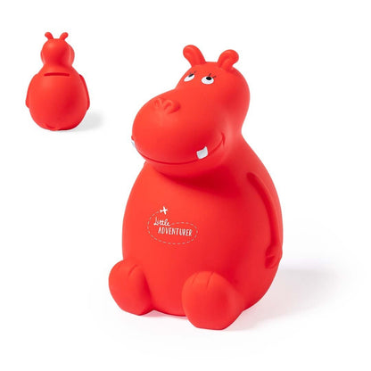 Tirelire originale en forme d'hippopotame en PVC souple