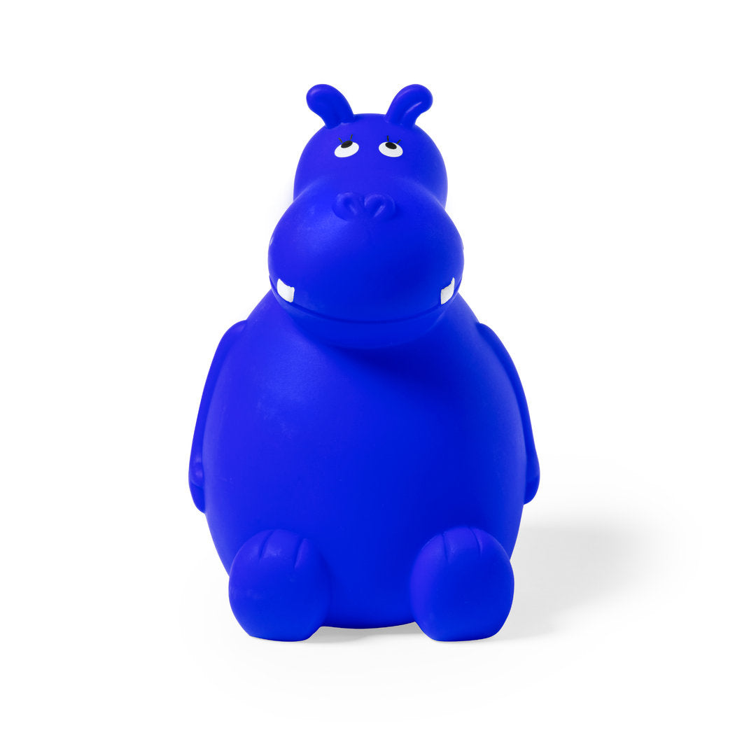 PVC - Tirelire colorée en forme d'hippopotame