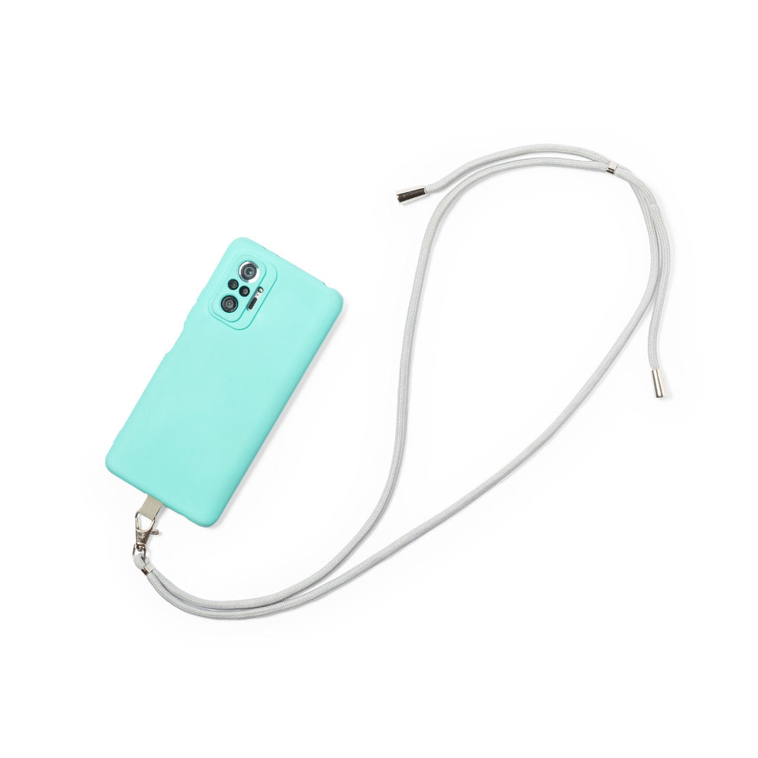 Tour de cou pour téléphone portable en polyester résistant TRIMAX marquage logo entreprise