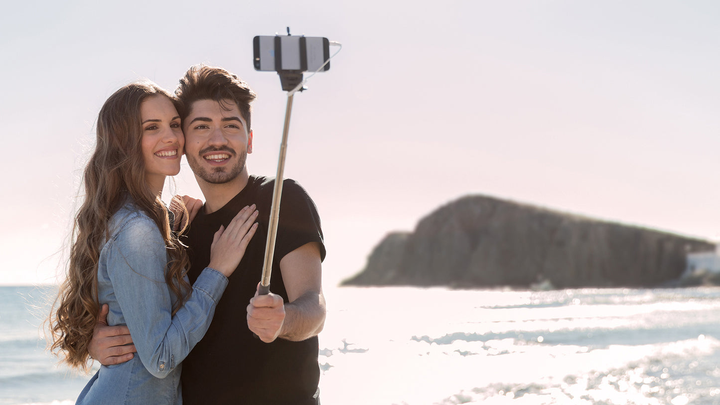 Perches à selfie en acier inoxydable avec prise jack 3,5 mm NEFIX